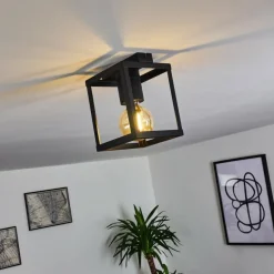 Plafonnier Salla Noir, 1 lumière