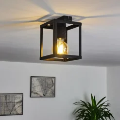 Plafonnier Salla Noir, 1 lumière