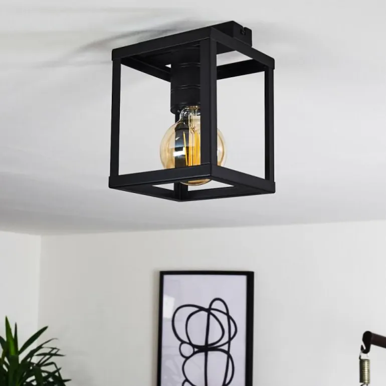 Plafonnier Salla Noir, 1 lumière