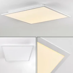 Plafonnier Salmi LED Aluminium, Blanc, 1 lumière