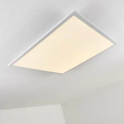 Plafonnier Salmi LED Aluminium, Blanc, 1 lumière