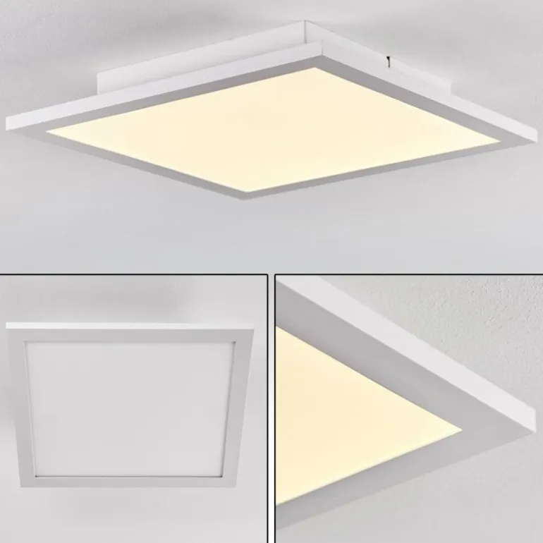 Plafonnier Salmi LED Aluminium, Blanc, 1 lumière