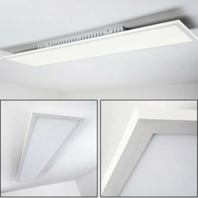 Plafonnier Salmi LED Blanc, 1 lumière