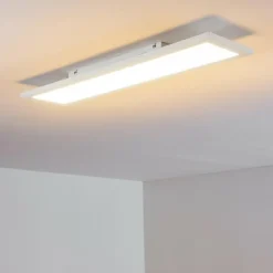 Plafonnier Salmi LED Blanc, 1 lumière, Télécommandes