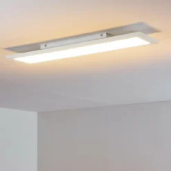 Plafonnier Salmi LED Blanc, 1 lumière, Télécommandes