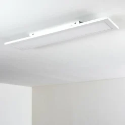 Plafonnier Salmi LED Blanc, 1 lumière, Télécommandes