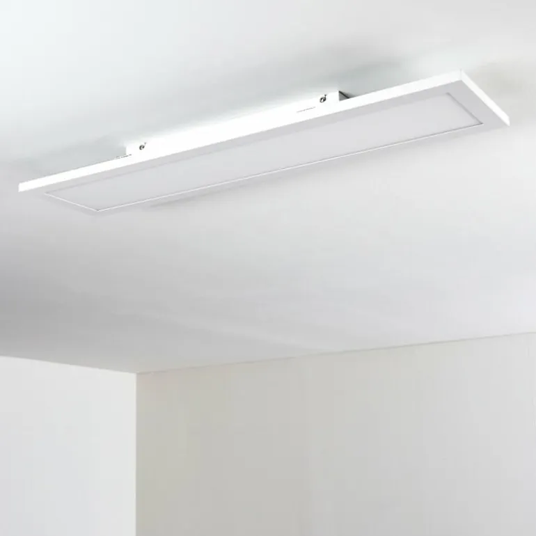Plafonnier Salmi LED Blanc, 1 lumière, Télécommandes