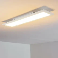 Plafonnier Salmi LED Blanc, 1 lumière, Télécommandes