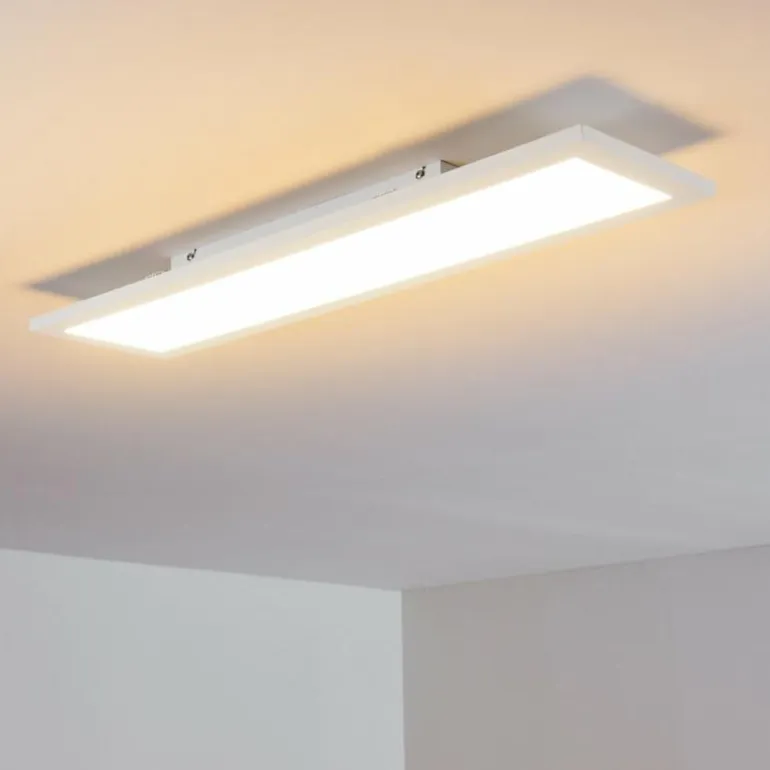 Plafonnier Salmi LED Blanc, 1 lumière, Télécommandes