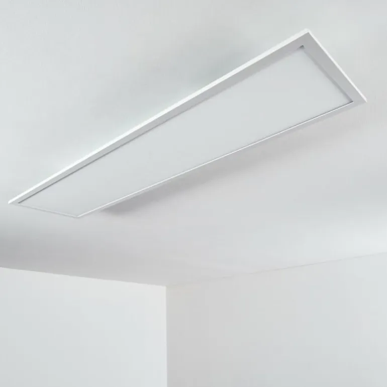 Plafonnier Salmi LED Blanc, 1 lumière, Télécommandes