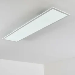 Plafonnier Salmi LED Blanc, 1 lumière, Télécommandes