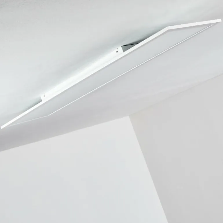 Plafonnier Salmi LED Blanc, 1 lumière, Télécommandes