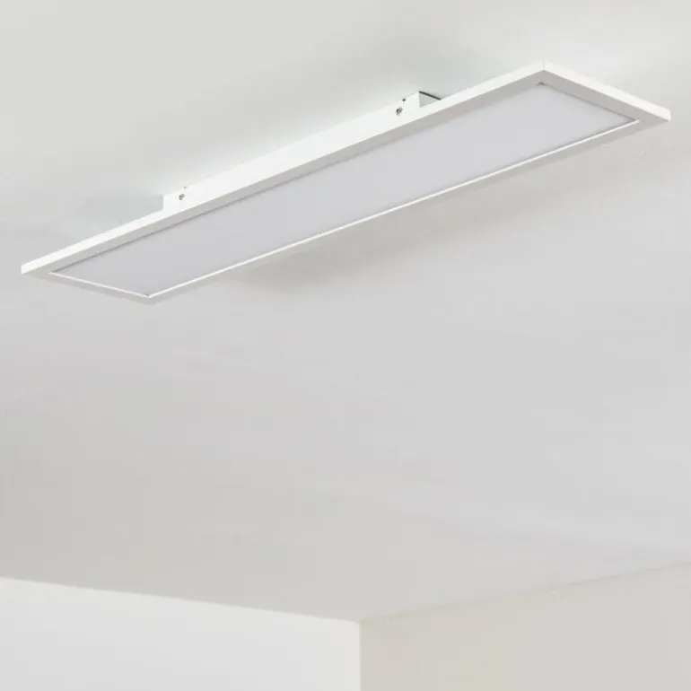 Plafonnier Salmi LED Blanc, 1 lumière, Télécommandes