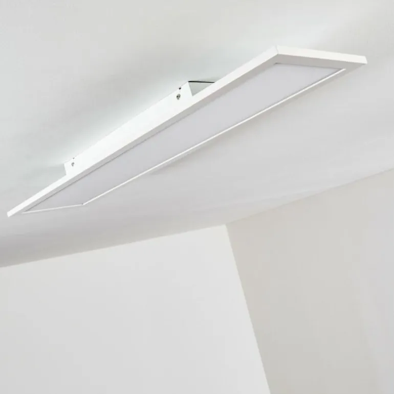 Plafonnier Salmi LED Blanc, 1 lumière, Télécommandes