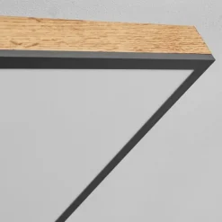 Plafonnier Salmi LED Couleur bois, Noir, Blanc, 1 lumière