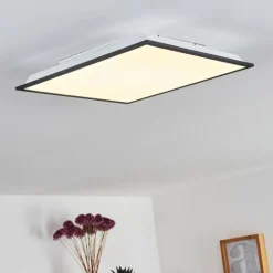 Plafonnier Salmi LED Gris, Blanc, 1 lumière