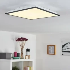 Plafonnier Salmi LED Gris, Blanc, 1 lumière