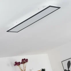 Plafonnier Salmi LED Noir, Blanc, 1 lumière