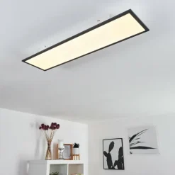 Plafonnier Salmi LED Noir, Blanc, 1 lumière