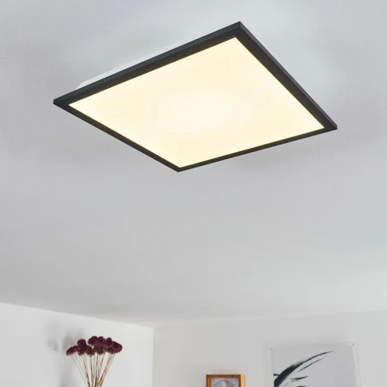 Plafonnier Salmi LED Noir, Blanc, 1 lumière