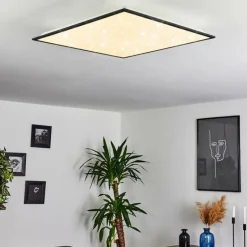 Plafonnier Salmi LED Noir, Blanc, 1 lumière
