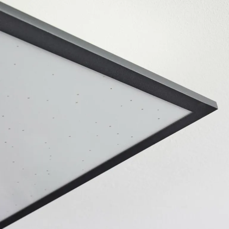 Plafonnier Salmi LED Noir, Blanc, 1 lumière
