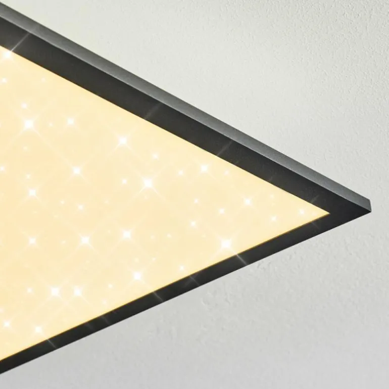 Plafonnier Salmi LED Noir, Blanc, 1 lumière