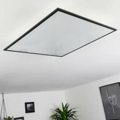Plafonnier Salmi LED Noir, Blanc, 1 lumière