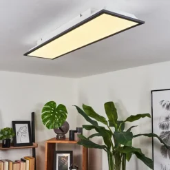Plafonnier Salmi LED Noir, Blanc, 1 lumière