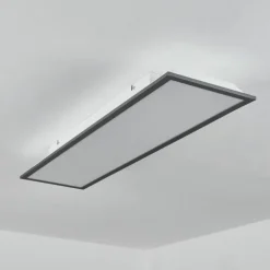 Plafonnier Salmi LED Noir, Blanc, 1 lumière