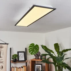 Plafonnier Salmi LED Noir, Blanc, 1 lumière
