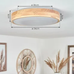 Plafonnier Samaira LED Blanc, 1 lumière