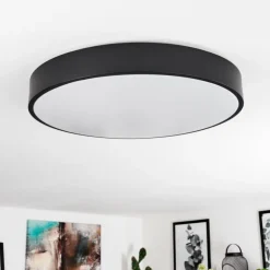 Plafonnier Samaira LED Blanc, 1 lumière, Télécommandes