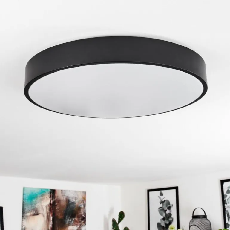 Plafonnier Samaira LED Blanc, 1 lumière, Télécommandes