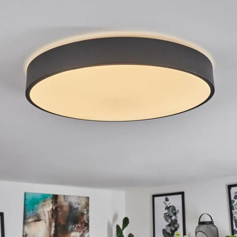 Plafonnier Samaira LED Blanc, 1 lumière, Télécommandes