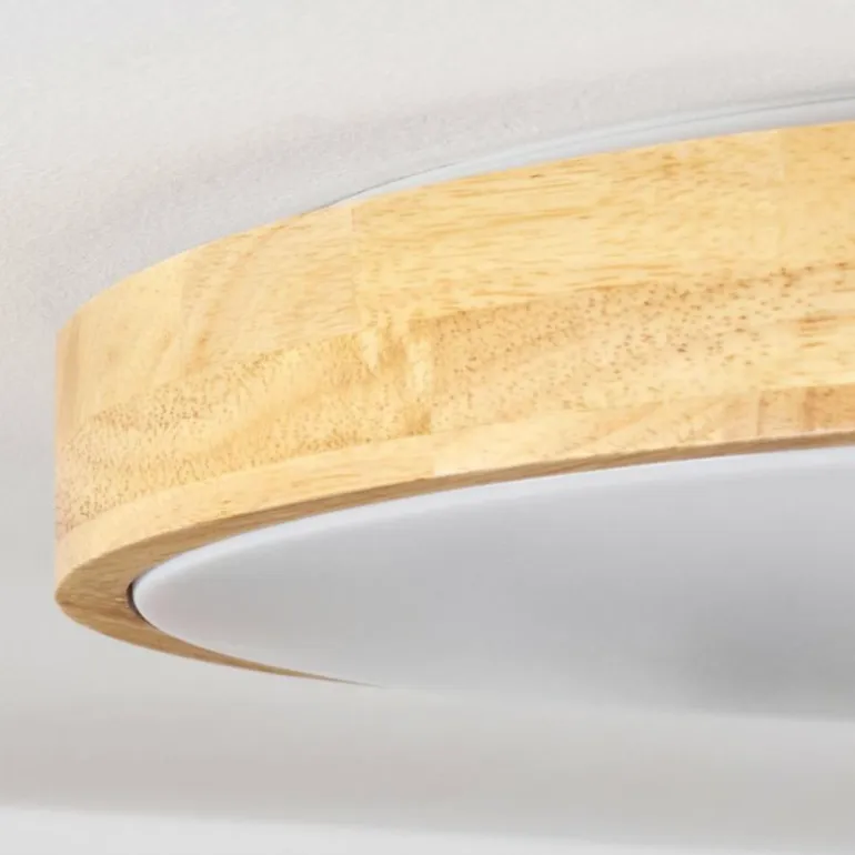 Plafonnier Samaira LED Écru, 1 lumière, Télécommandes