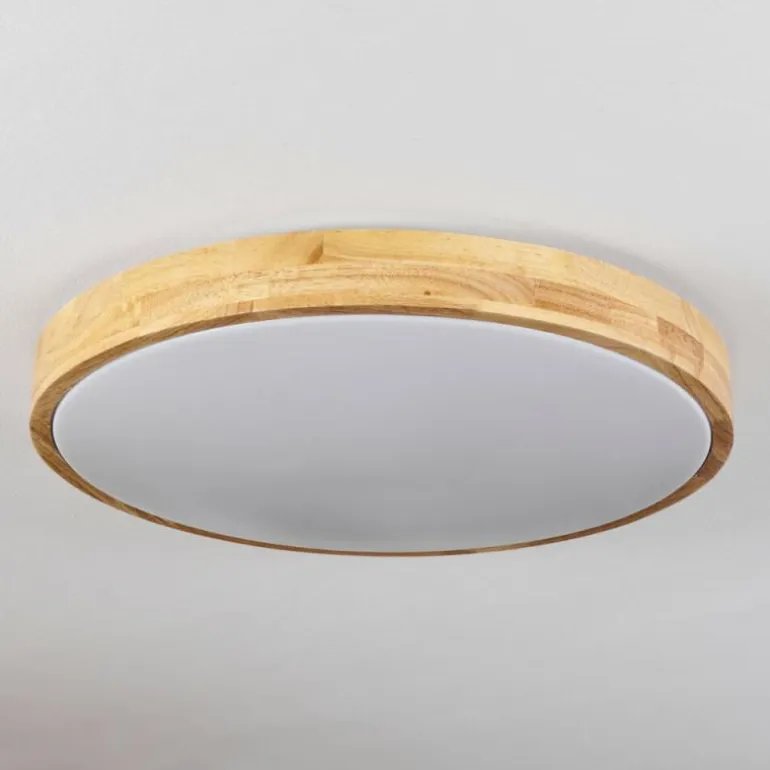 Plafonnier Samaira LED Écru, 1 lumière, Télécommandes