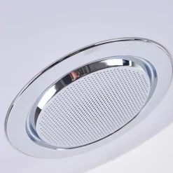 Plafonnier Sambani LED Chrome, Blanc, 1 lumière, Télécommandes, Changeur de couleurs