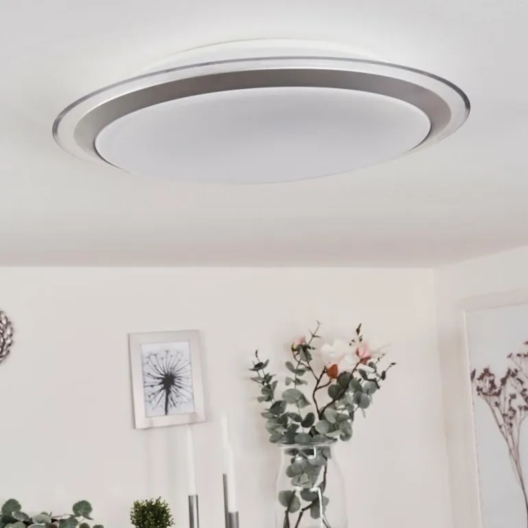 Plafonnier Sapioris LED Argenté, 1 lumière