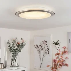 Plafonnier Sapioris LED Argenté, 1 lumière