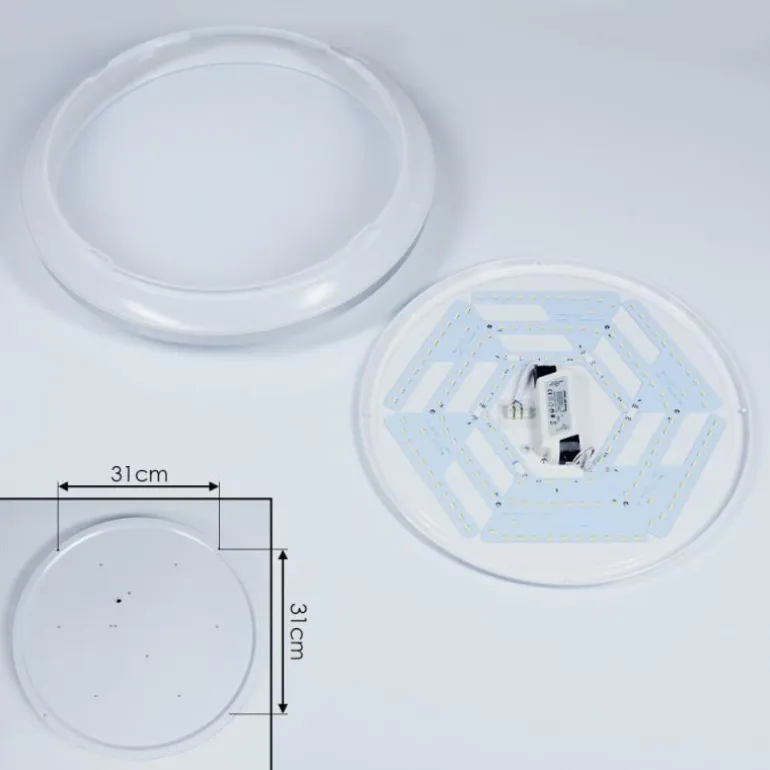 Plafonnier Sapioris LED Blanc, 1 lumière