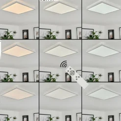 Plafonnier Sasinhosa LED Blanc, 1 lumière, Télécommandes