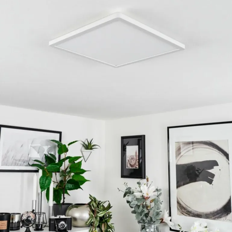 Plafonnier Sasinhosa LED Blanc, 1 lumière, Télécommandes