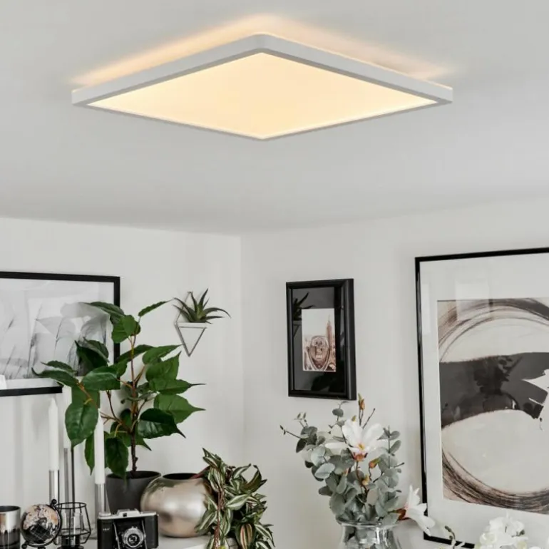 Plafonnier Sasinhosa LED Blanc, 1 lumière, Télécommandes