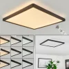Plafonnier Sasinhosa LED Noir, 1 lumière, Télécommandes