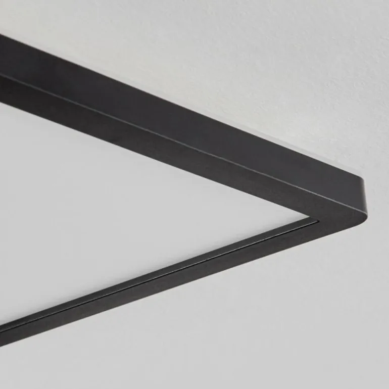 Plafonnier Sasinhosa LED Noir, 1 lumière, Télécommandes