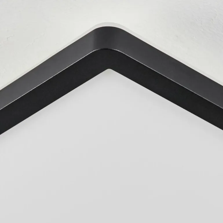 Plafonnier Sasinhosa LED Noir, 1 lumière, Télécommandes