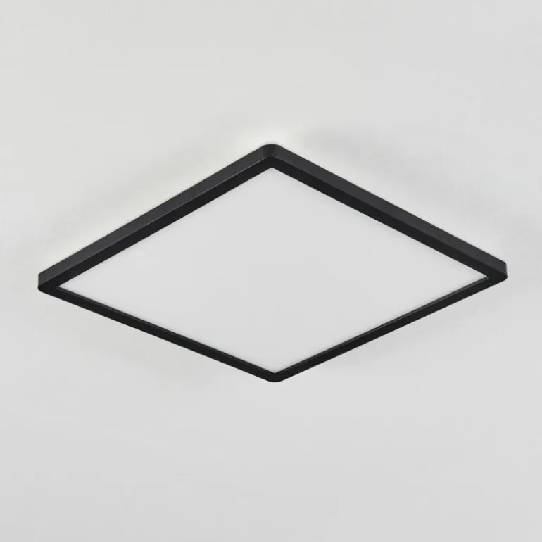 Plafonnier Sasinhosa LED Noir, 1 lumière, Télécommandes