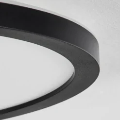 Plafonnier Sasinhosa LED Noir, 1 lumière, Télécommandes