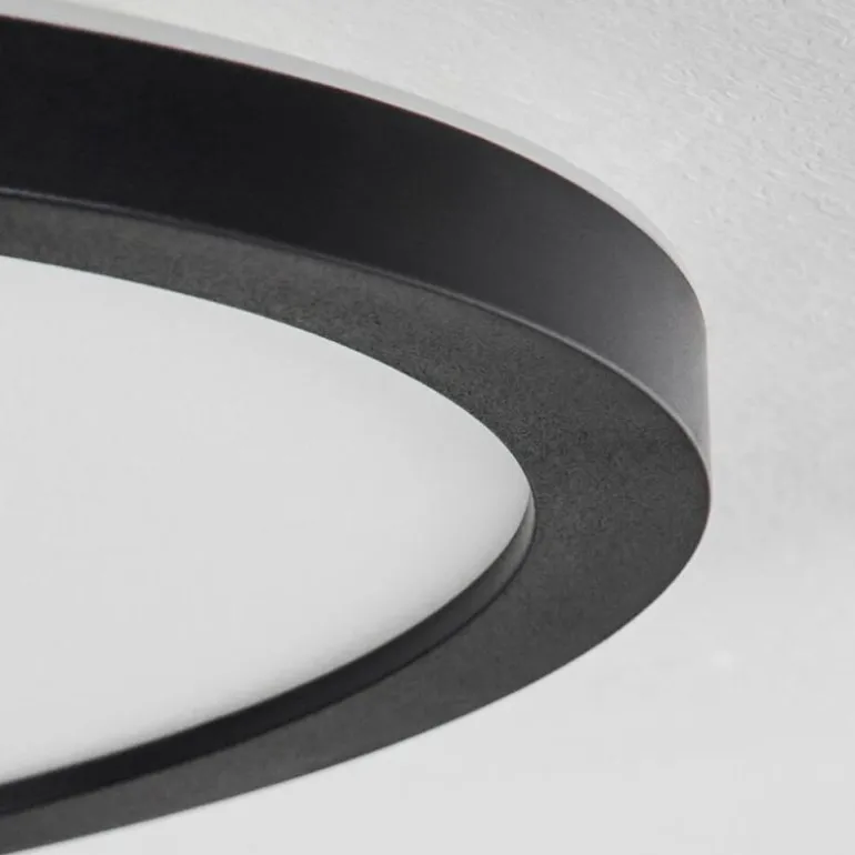 Plafonnier Sasinhosa LED Noir, 1 lumière, Télécommandes